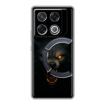 Силиконовый чехол на Infinix GT 20 Pro с принтом Волк Силиконовый чехол на Infinix GT 20 Pro с принтом Волк