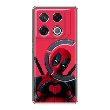 Силиконовый чехол на Infinix GT 20 Pro с принтом Дедпул Deadpool