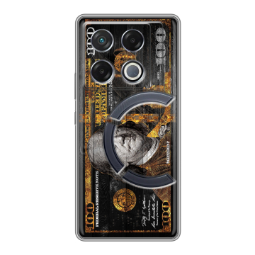 Силиконовый чехол на Infinix GT 20 Pro с принтом Доллар деньги