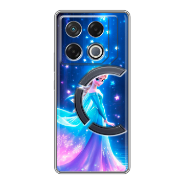 Силиконовый чехол на Infinix GT 20 Pro с принтом Холодное сердце Frozen
