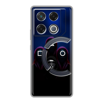 Силиконовый чехол на Infinix GT 20 Pro с принтом Игра Кальмара Силиконовый чехол на Infinix GT 20 Pro с принтом Игра Кальмара