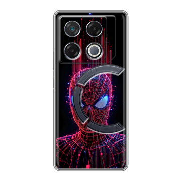 Силиконовый чехол на Infinix GT 20 Pro с принтом Spiderman Человек паук