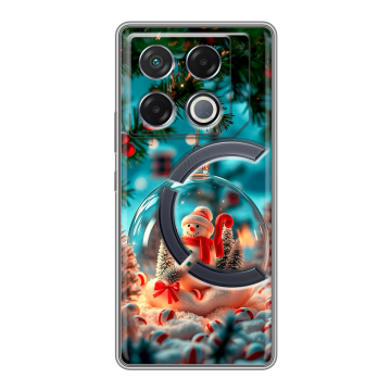 Силиконовый чехол на Infinix GT 20 Pro с принтом Новый год Силиконовый чехол на Infinix GT 20 Pro с принтом Новый год