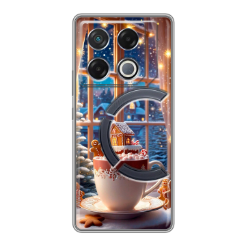Силиконовый чехол на Infinix GT 20 Pro с принтом Новый год Силиконовый чехол на Infinix GT 20 Pro с принтом Новый год