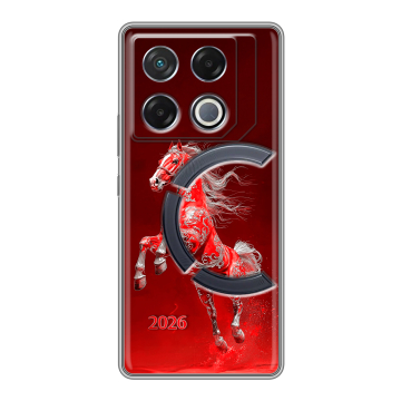 Силиконовый чехол на Infinix GT 20 Pro с принтом Новый год Силиконовый чехол на Infinix GT 20 Pro с принтом Новый год