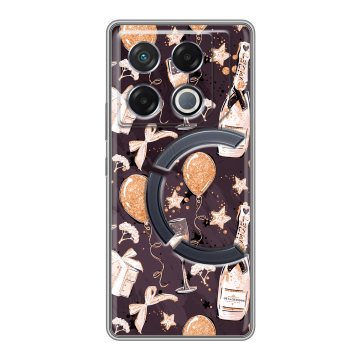 Силиконовый чехол на Infinix GT 20 Pro с принтом Новый год Силиконовый чехол на Infinix GT 20 Pro с принтом Новый год
