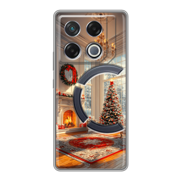 Силиконовый чехол на Infinix GT 20 Pro с принтом Новый год