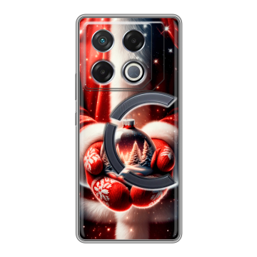 Силиконовый чехол на Infinix GT 20 Pro с принтом Новый год