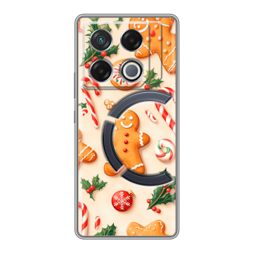 Силиконовый чехол на Infinix GT 20 Pro с принтом Новый год