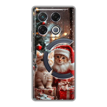 Силиконовый чехол на Infinix GT 20 Pro с принтом Новый год