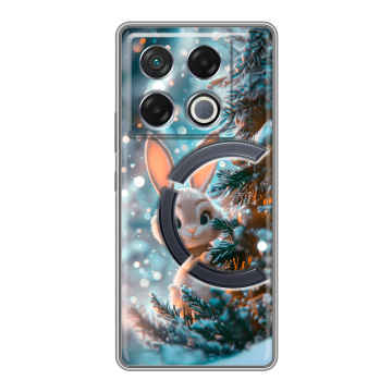 Силиконовый чехол на Infinix GT 20 Pro с принтом Новый год