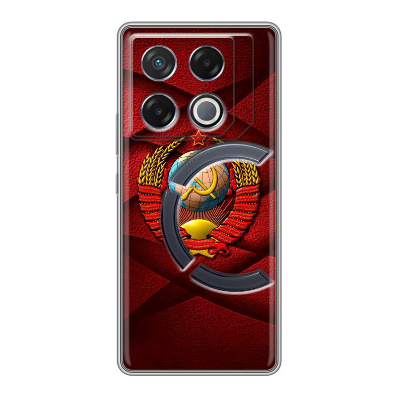 Силиконовый чехол на Infinix GT 20 Pro с принтом Герб СССР Силиконовый чехол на Infinix GT 20 Pro с принтом Герб СССР