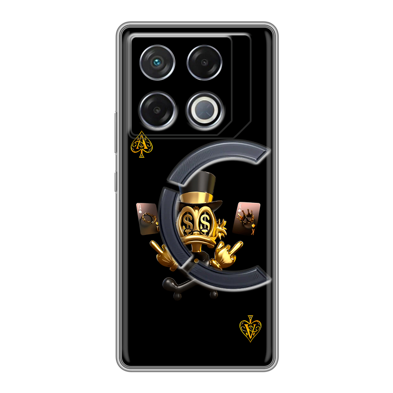 Силиконовый чехол на Infinix GT 20 Pro с принтом Золотой скрудж макдак Силиконовый чехол на Infinix GT 20 Pro с принтом Золотой скрудж макдак