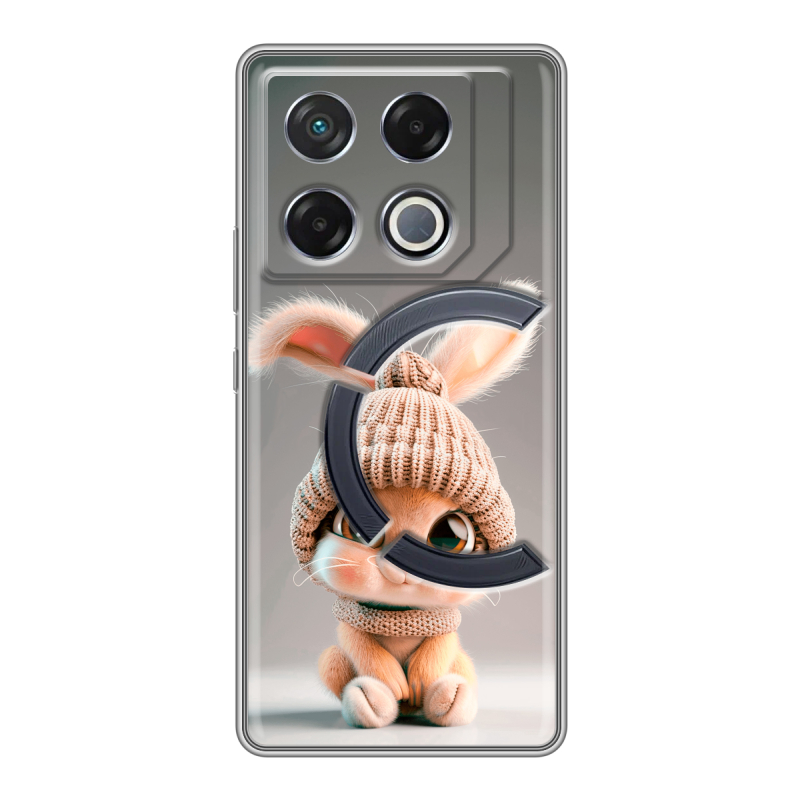 Силиконовый чехол на Infinix GT 20 Pro с принтом Кролик Силиконовый чехол на Infinix GT 20 Pro с принтом Кролик
