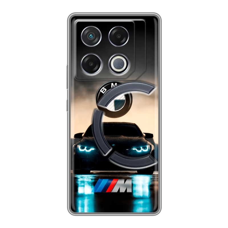 Силиконовый чехол на Infinix GT 20 Pro с принтом БМВ BMW Силиконовый чехол на Infinix GT 20 Pro с принтом БМВ BMW