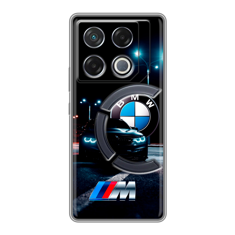 Силиконовый чехол на Infinix GT 20 Pro с принтом БМВ BMW Силиконовый чехол на Infinix GT 20 Pro с принтом БМВ BMW