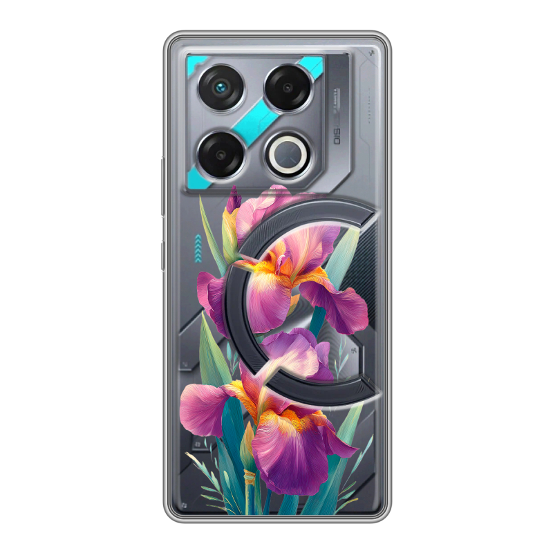 Силиконовый чехол на Infinix GT 20 Pro с принтом Цветы орхидеи Силиконовый чехол на Infinix GT 20 Pro с принтом Цветы орхидеи