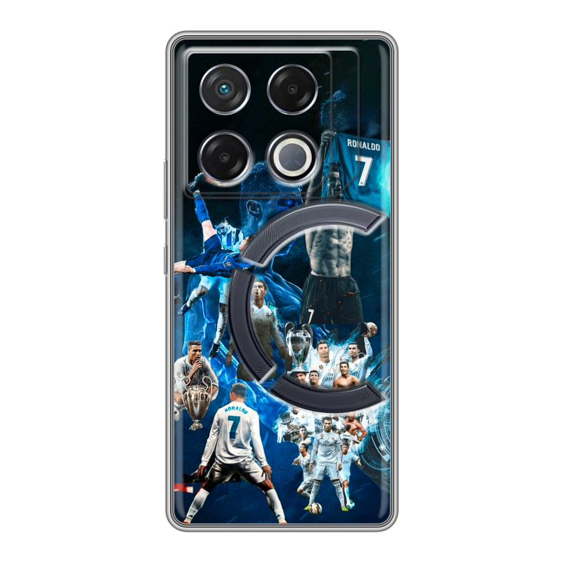Силиконовый чехол на Infinix GT 20 Pro с принтом Реал Роналдо Силиконовый чехол на Infinix GT 20 Pro с принтом Реал Роналдо