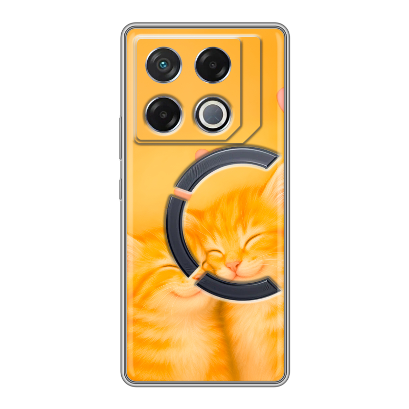 Силиконовый чехол на Infinix GT 20 Pro с принтом Милые котята Силиконовый чехол на Infinix GT 20 Pro с принтом Милые котята