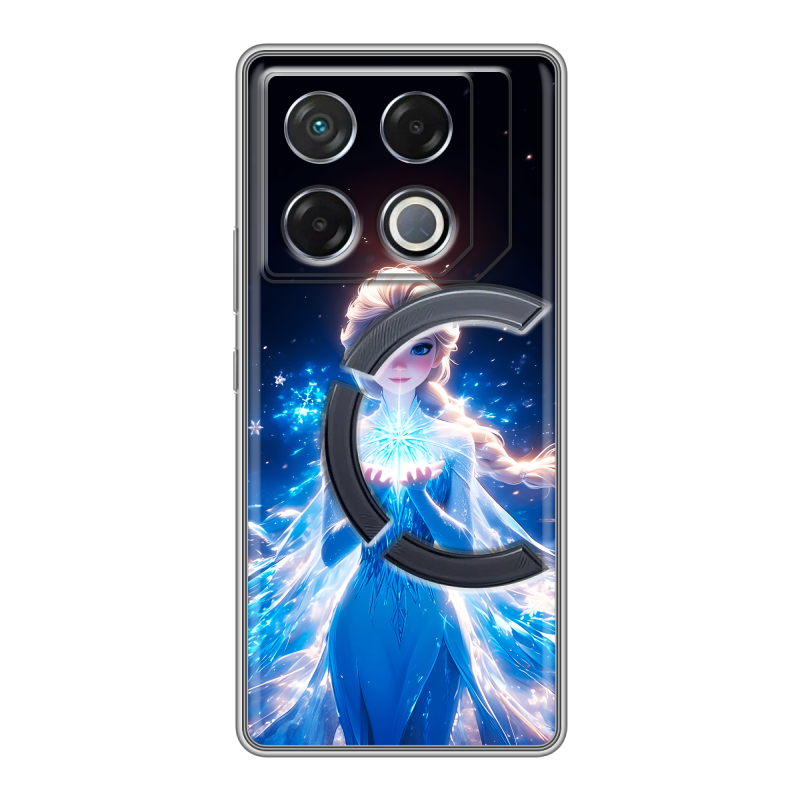 Силиконовый чехол на Infinix GT 20 Pro с принтом Холодное сердце Frozen Силиконовый чехол на Infinix GT 20 Pro с принтом Холодное сердце Frozen