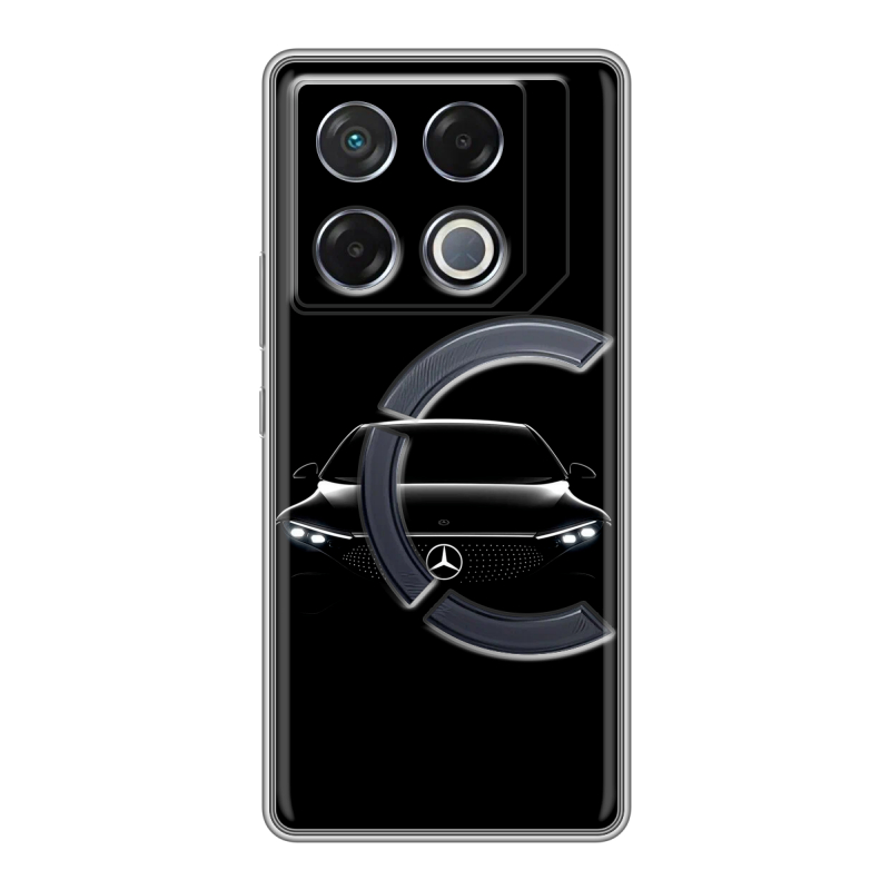 Силиконовый чехол на Infinix GT 20 Pro с принтом Mercedes Мерседес Силиконовый чехол на Infinix GT 20 Pro с принтом Mercedes Мерседес