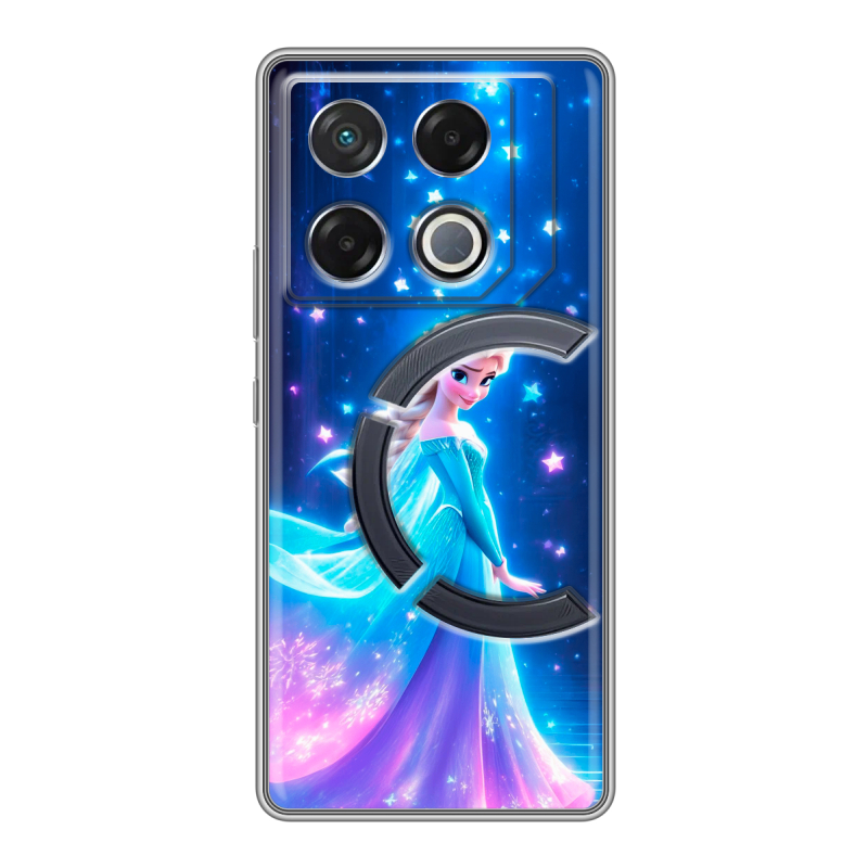Силиконовый чехол на Infinix GT 20 Pro с принтом Холодное сердце Frozen Силиконовый чехол на Infinix GT 20 Pro с принтом Холодное сердце Frozen