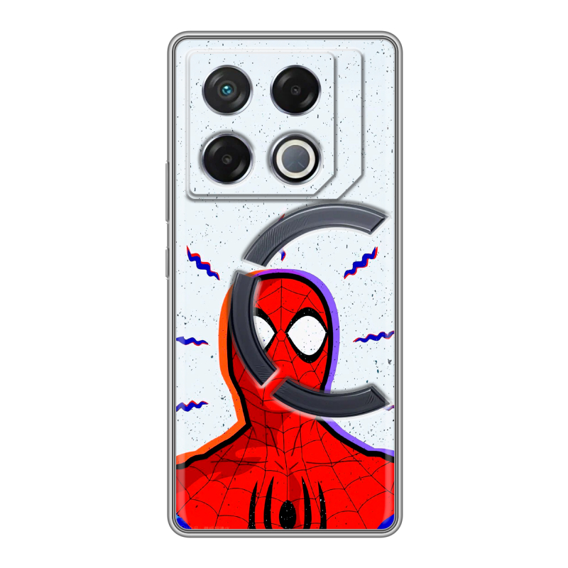 Силиконовый чехол на Infinix GT 20 Pro с принтом Spiderman Человек паук Силиконовый чехол на Infinix GT 20 Pro с принтом Spiderman Человек паук