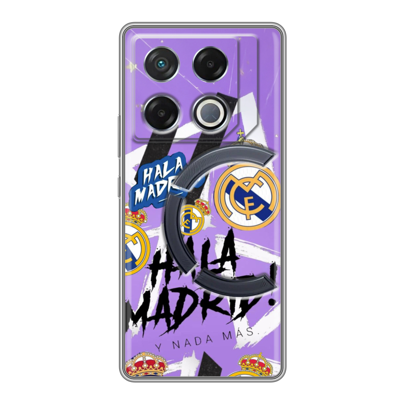 Силиконовый чехол на Infinix GT 20 Pro с принтом Real Madrid Реал Мадрид Силиконовый чехол на Infinix GT 20 Pro с принтом Real Madrid Реал Мадрид