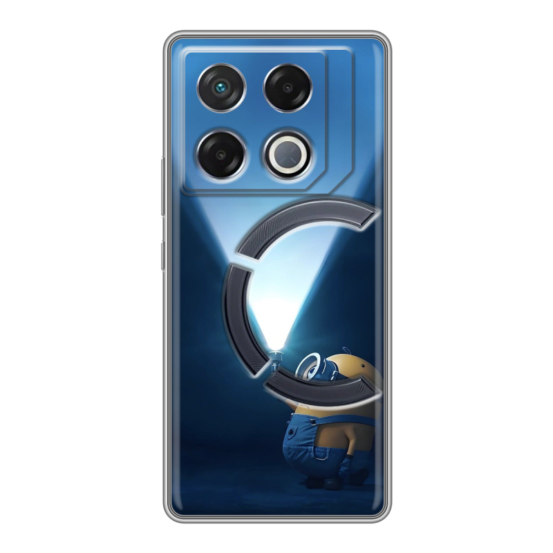 Силиконовый чехол на Infinix GT 20 Pro с принтом Миньоны Силиконовый чехол на Infinix GT 20 Pro с принтом Миньоны