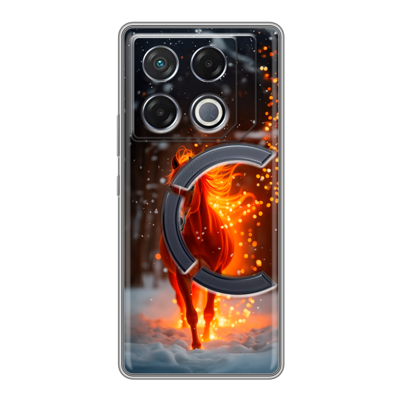 Силиконовый чехол на Infinix GT 20 Pro с принтом Новый год Силиконовый чехол на Infinix GT 20 Pro с принтом Новый год