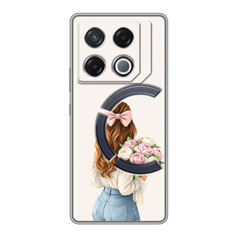 Силиконовый чехол на Infinix GT 20 Pro с принтом женский Силиконовый чехол на Infinix GT 20 Pro с принтом женский