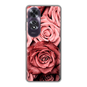Силиконовый чехол на OPPO A60 с принтом Цветы розы