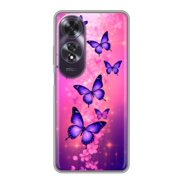 Силиконовый чехол на OPPO A60 с принтом Бабочки