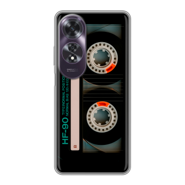 Силиконовый чехол на OPPO A60 с принтом Кассета