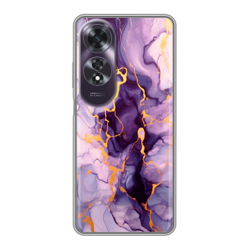 Силиконовый чехол на OPPO A60 с принтом Мрамор