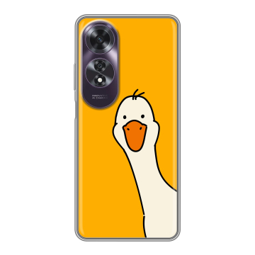 Силиконовый чехол на OPPO A60 с принтом Утка Силиконовый чехол на OPPO A60 с принтом Утка