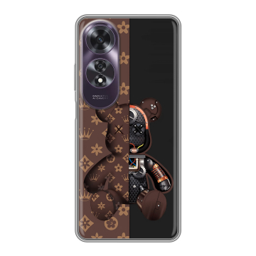 Силиконовый чехол на OPPO A60 с принтом Луи робот