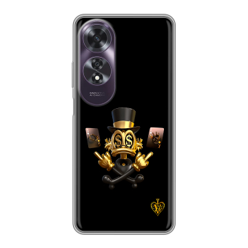 Силиконовый чехол на OPPO A60 с принтом Золотой скрудж макдак Силиконовый чехол на OPPO A60 с принтом Золотой скрудж макдак