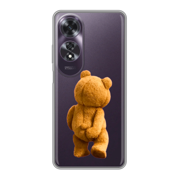Силиконовый чехол на OPPO A60 с принтом Медведь