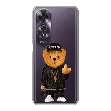 Силиконовый чехол на OPPO A60 с принтом Плюшевый медведь Силиконовый чехол на OPPO A60 с принтом Плюшевый медведь