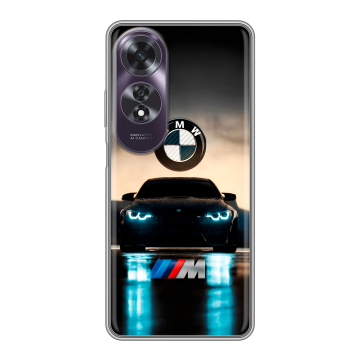 Силиконовый чехол на OPPO A60 с принтом БМВ BMW