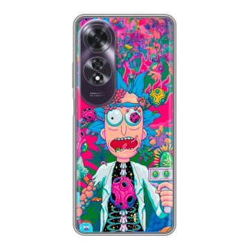 Силиконовый чехол на OPPO A60 с принтом Рик и Морти Rick Morty Силиконовый чехол на OPPO A60 с принтом Рик и Морти Rick Morty