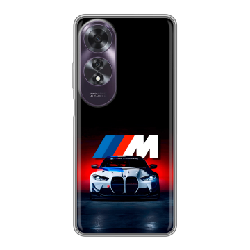 Силиконовый чехол на OPPO A60 с принтом БМВ BMW