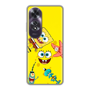 Силиконовый чехол на OPPO A60 с принтом Спанч боб Спанчбоб Силиконовый чехол на OPPO A60 с принтом Спанч боб Спанчбоб