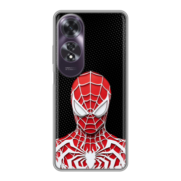 Силиконовый чехол на OPPO A60 с принтом человек паук spiderman Силиконовый чехол на OPPO A60 с принтом человек паук spiderman