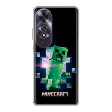 Силиконовый чехол на OPPO A60 с принтом Майнкрафт Minecraft Силиконовый чехол на OPPO A60 с принтом Майнкрафт Minecraft