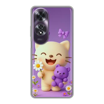 Силиконовый чехол на OPPO A60 с принтом для девочек Силиконовый чехол на OPPO A60 с принтом для девочек