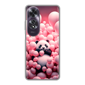 Силиконовый чехол на OPPO A60 с принтом Панда Силиконовый чехол на OPPO A60 с принтом Панда