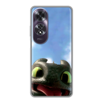 Силиконовый чехол на OPPO A60 с принтом Как приручить дракона Силиконовый чехол на OPPO A60 с принтом Как приручить дракона