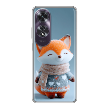 Силиконовый чехол на OPPO A60 с принтом Лиса